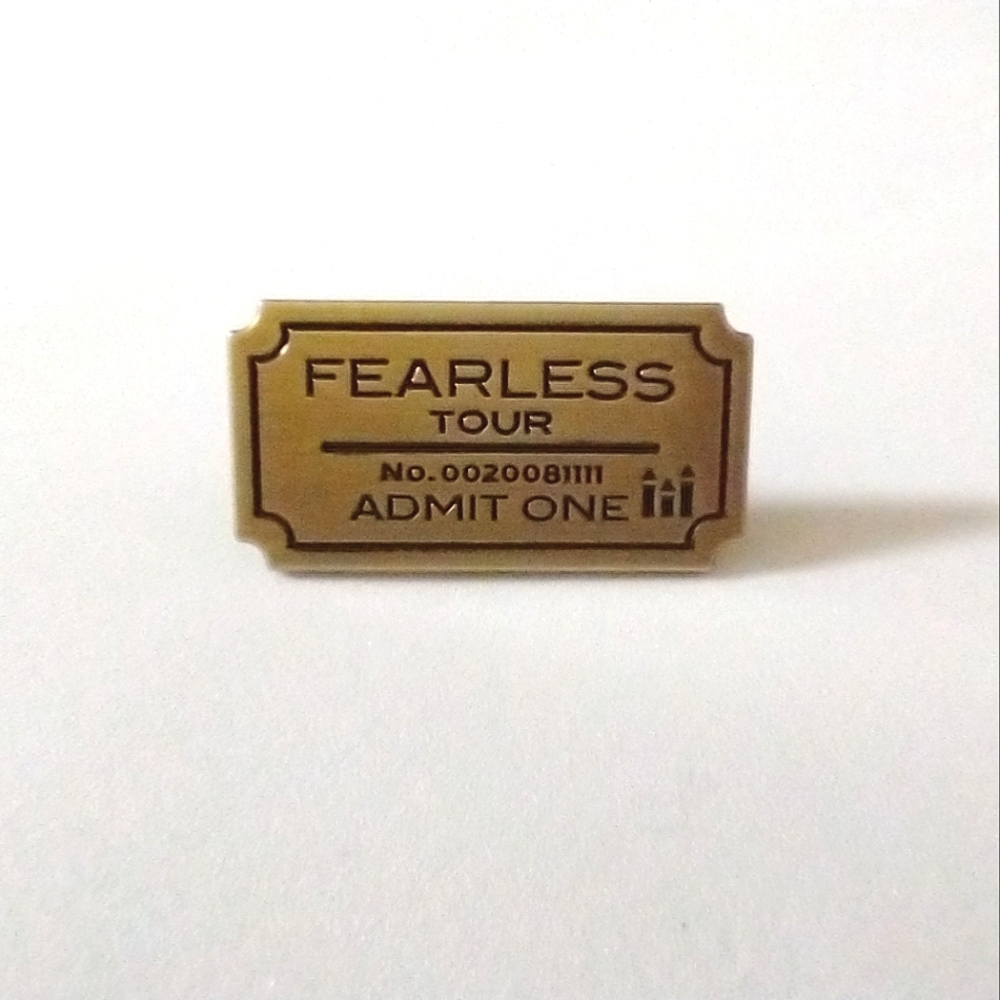 🧁 3/$30 Fearless Tour Ticket Taylor Swift Enamel Pin NEW